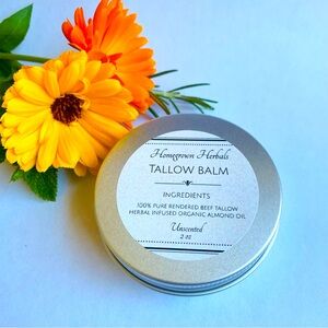 100% Pure Grass Fed Tallow Balm Unscented